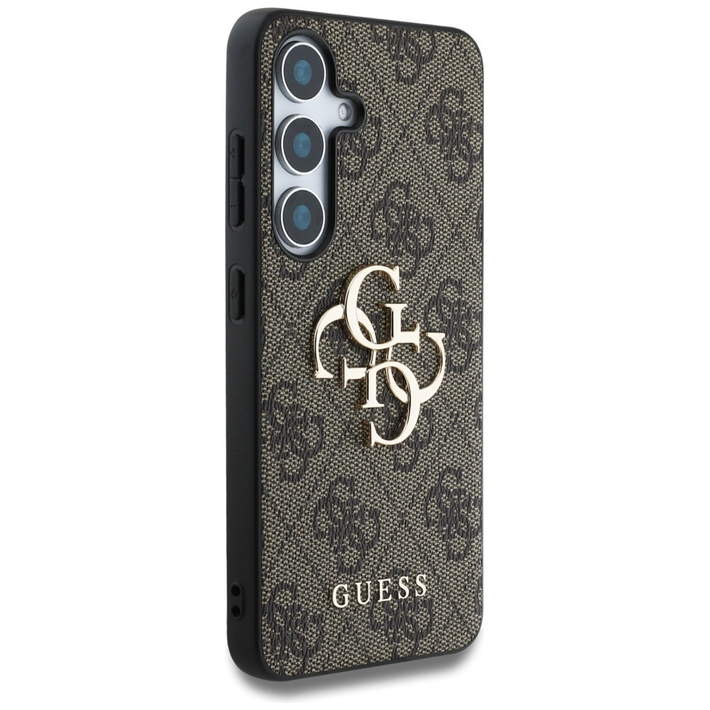Hoes voor Samsung Galaxy S25 S931, Guess, 4G Big Logo, Bruin