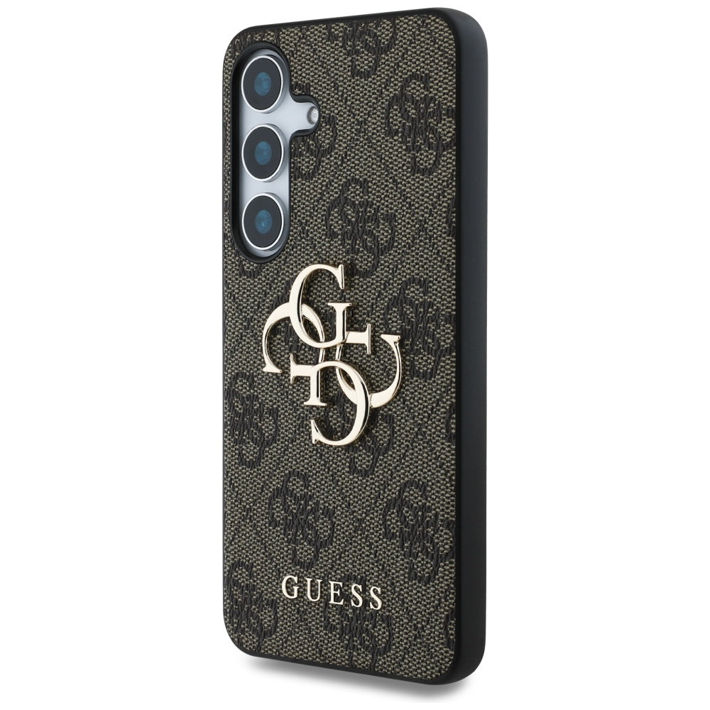 Hoes voor Samsung Galaxy S25 S931, Guess, 4G Big Logo, Bruin