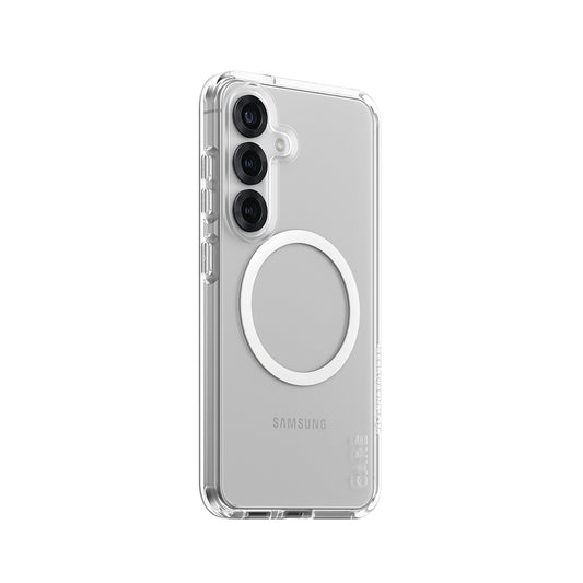 Hoes voor Samsung Galaxy S25 S931, PanzerGlass, Care Urban Combat, Transparant Wit