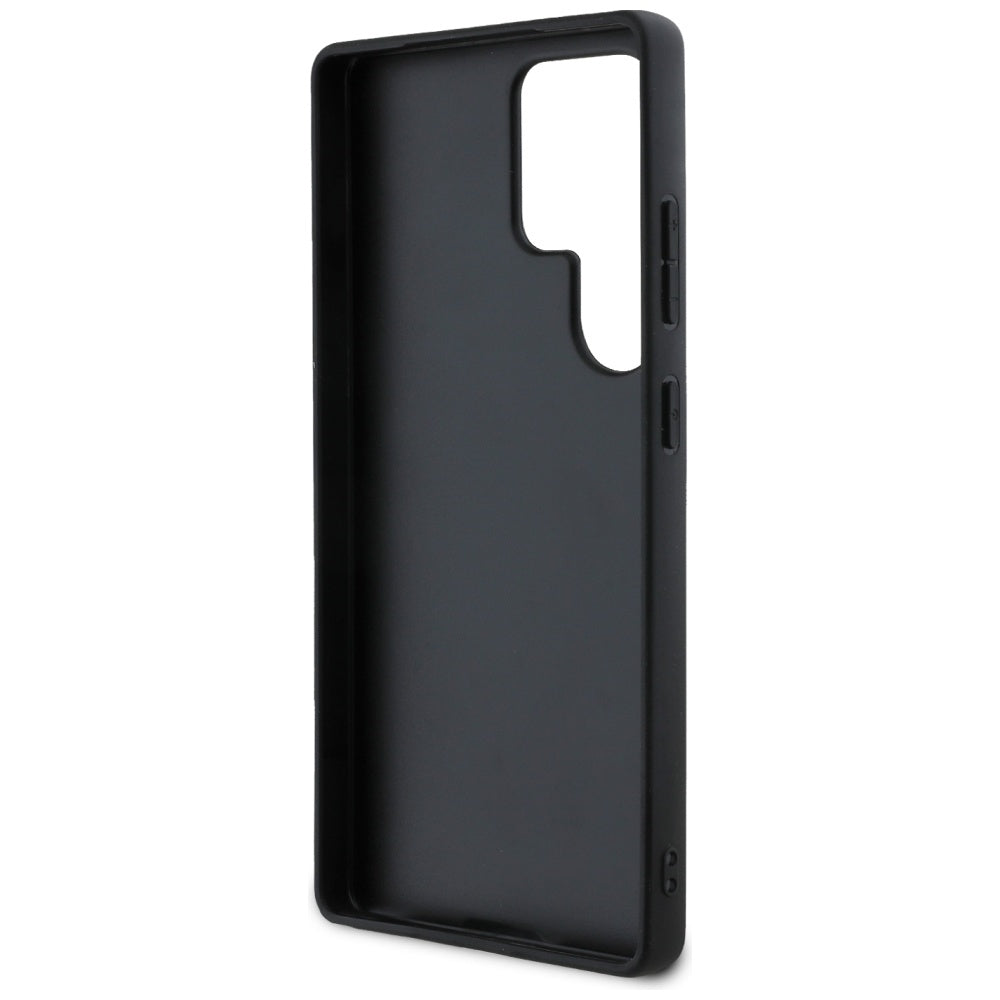 Hoes voor Samsung Galaxy S25 Ultra S938, Guess, Grained Hot Stamp 4G Triangle, Roze