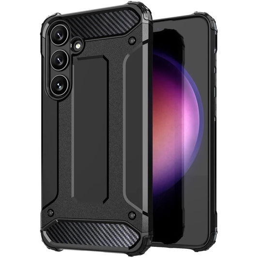 Hoes voor Samsung Galaxy S25 Ultra S938, Techsuit, Hybrid Armor, Zwart
