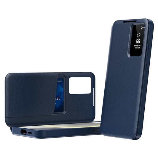 Hoes voor Samsung Galaxy S25 Ultra S938, Techsuit, SmartView, Blauw