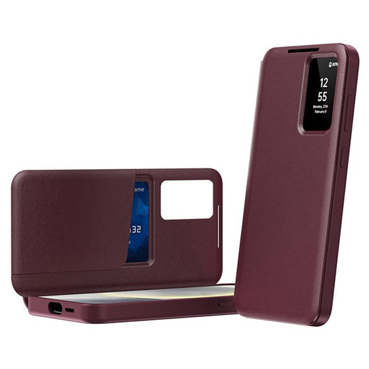 Hoes voor Samsung Galaxy S25 Ultra S938, Techsuit, SmartView, Rood