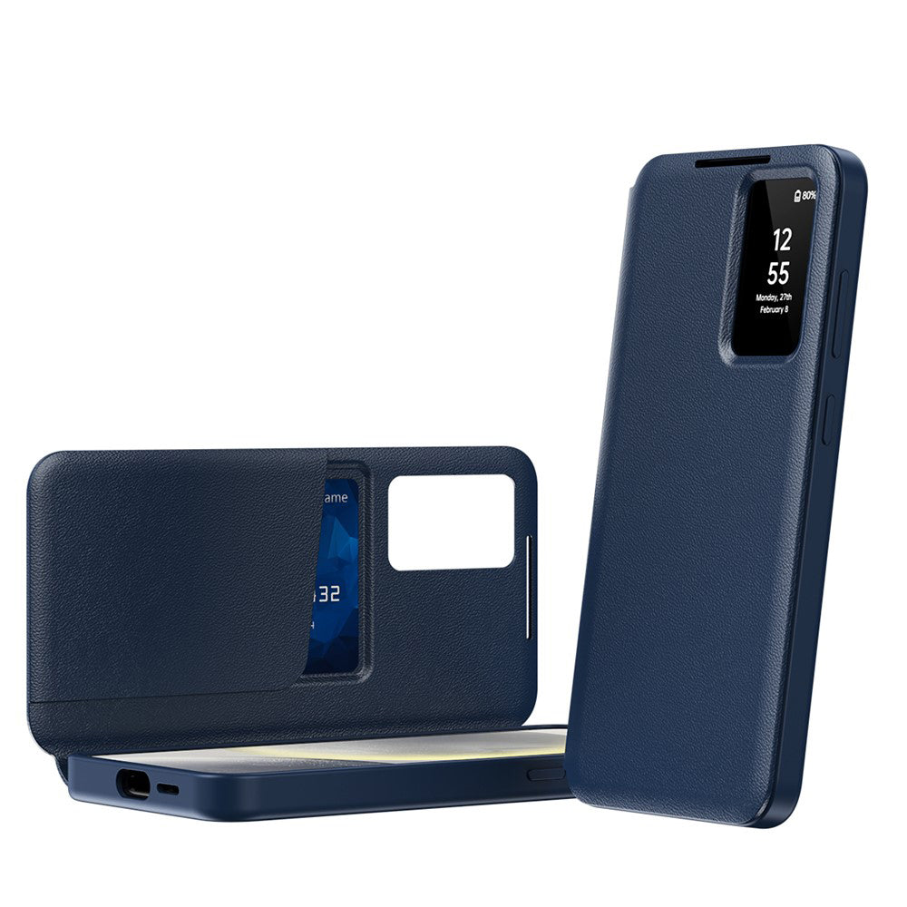 Hoes voor Samsung Galaxy S26 Plus S947, Techsuit, SmartView, Blauw