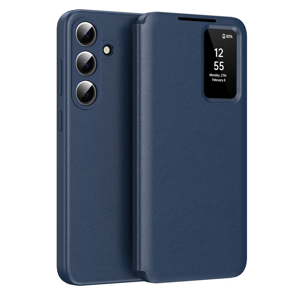 Hoes voor Samsung Galaxy S26 Plus S947, Techsuit, SmartView, Blauw