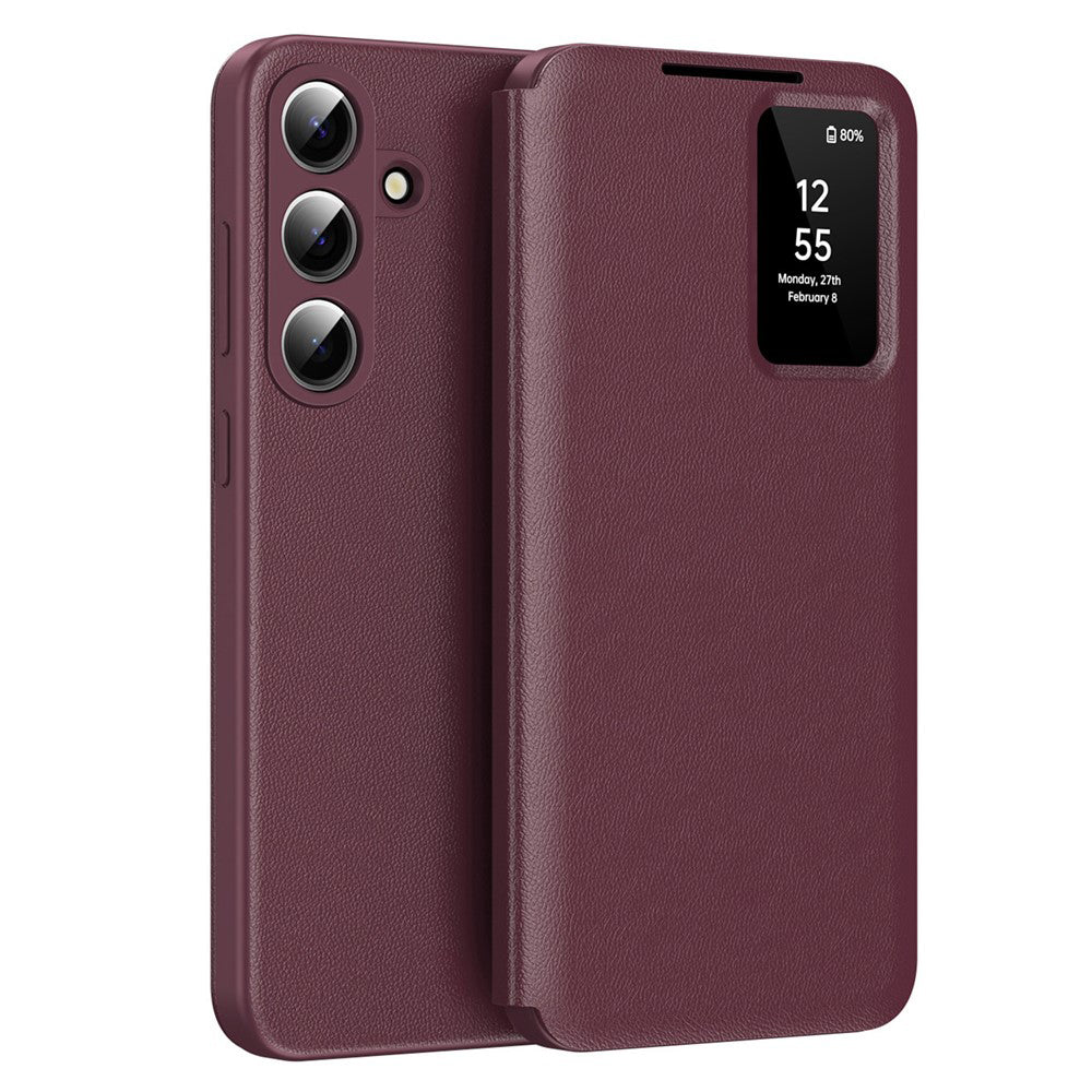 Hoes voor Samsung Galaxy S26 Plus S947, Techsuit, SmartView, Rood