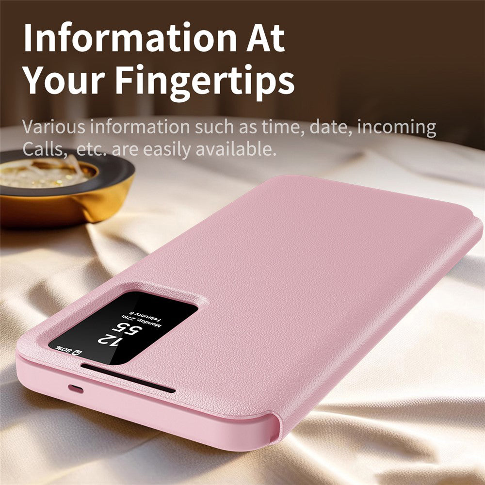 Hoes voor Samsung Galaxy S26 Plus S947, Techsuit, SmartView, Roze