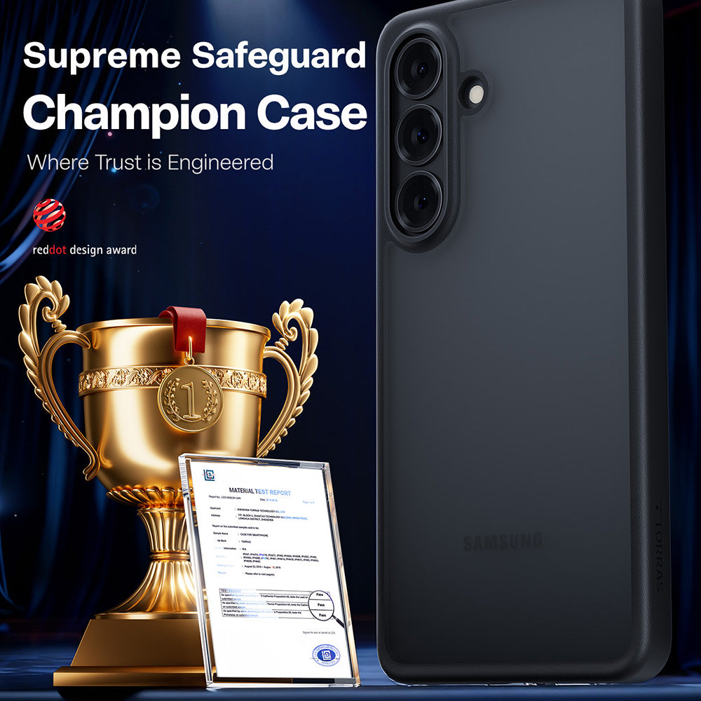 Hoes voor Samsung Galaxy S26 Plus S947, Torras, Guardian, Zwart