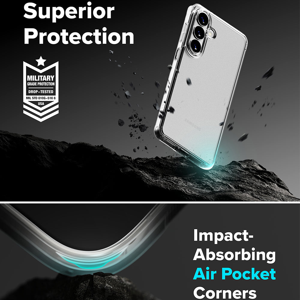 Hoes voor Samsung Galaxy S26 S942, Ringke, Fusion, Mat Transparant