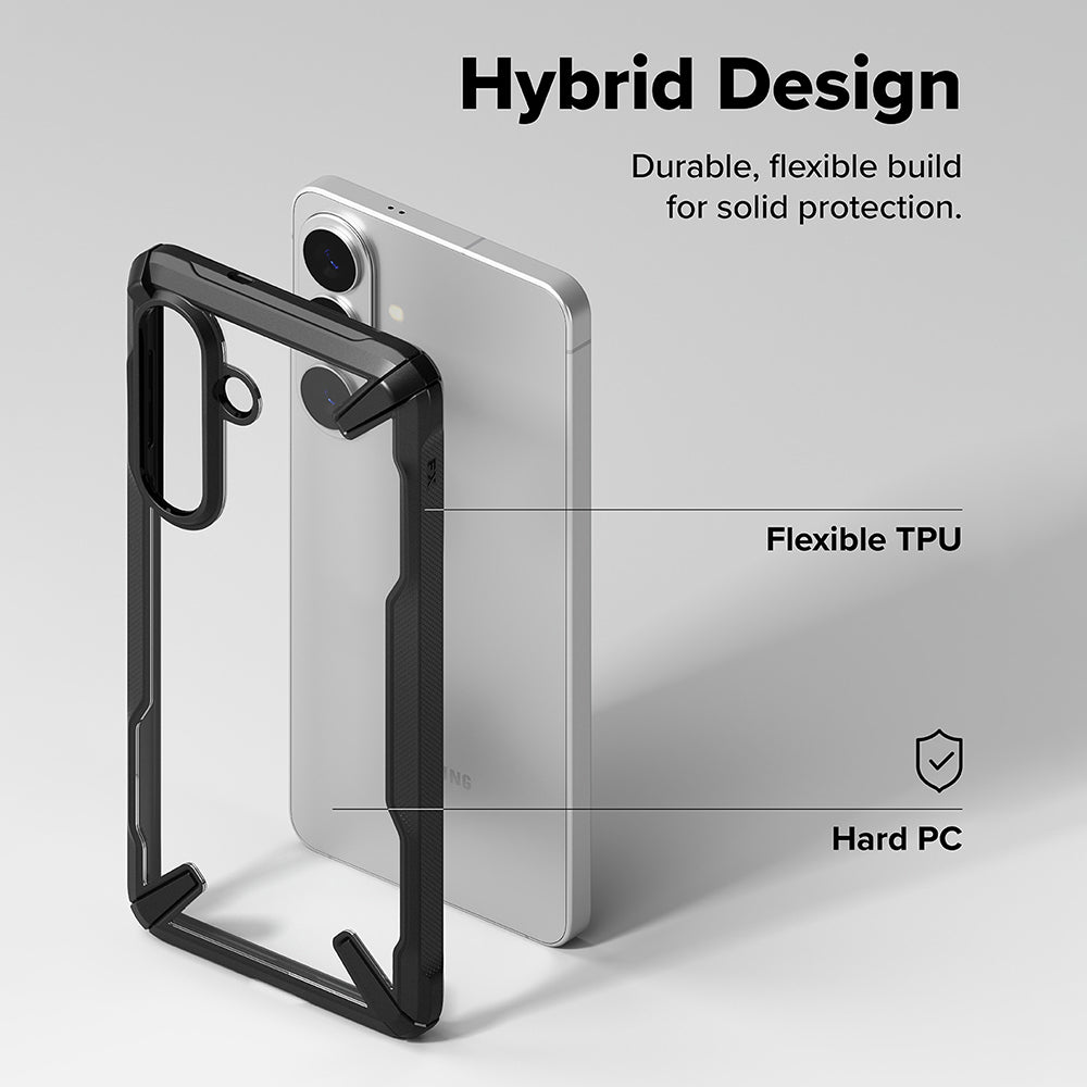 Case for Samsung Galaxy S26 S942, Ringke, Fusion X, Black