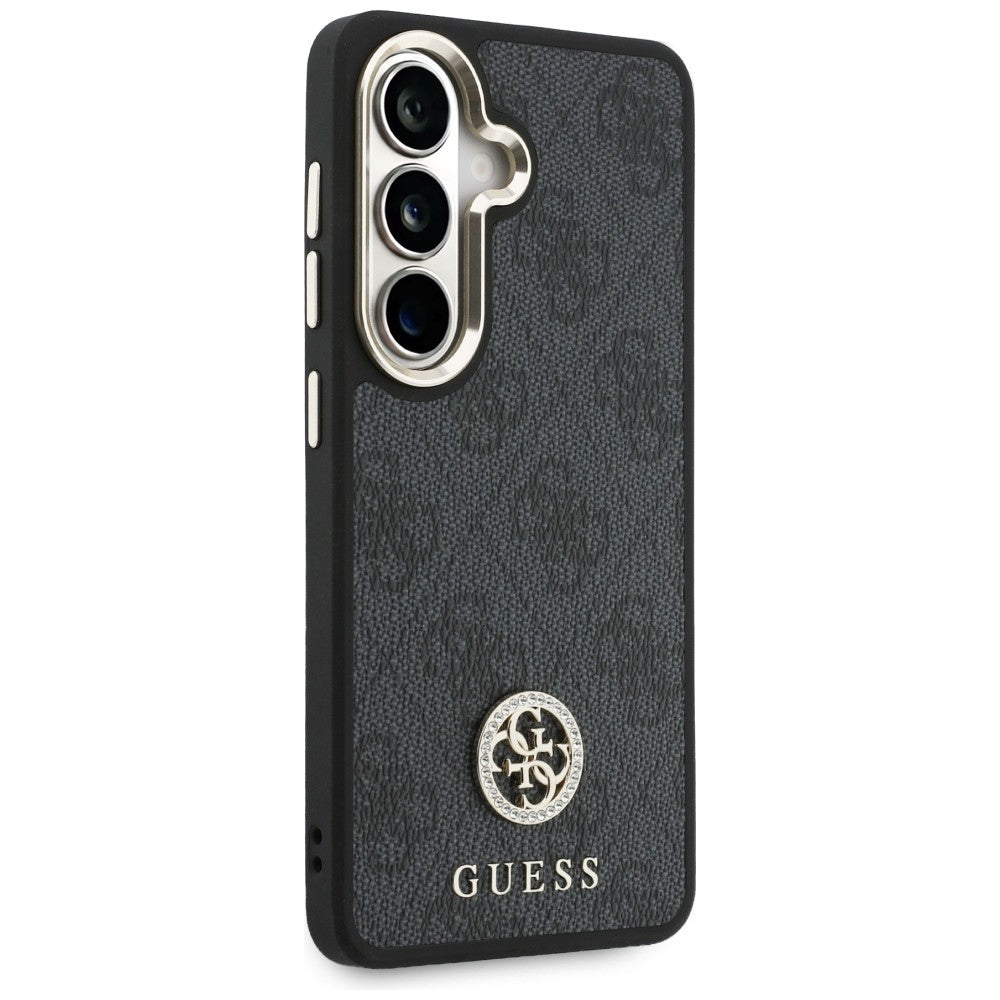 Hoes voor Samsung Galaxy S26 S942, GUESS, 4G Big Rhinestone Triangle Strap, Zwart