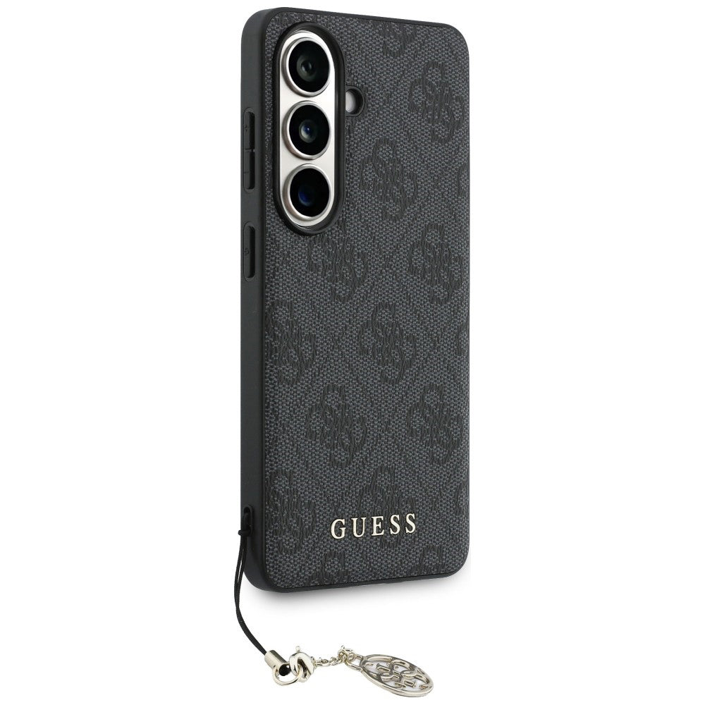 Hoes voor Samsung Galaxy S26 S942, Guess, 4G Classic Logo Charm, Zwart