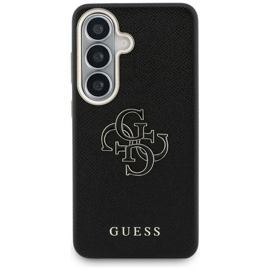 Hoes voor Samsung Galaxy S26 S942, Guess, 4G Grained Big and Classic Logo, Zwart