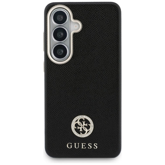 Hoes voor Samsung Galaxy S26 S942, Guess, Rhinestone Round Logo, Zwart