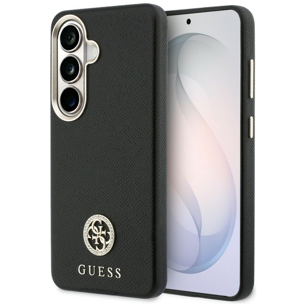 Hoes voor Samsung Galaxy S26 S942, Guess, Rhinestone Round Logo, Zwart