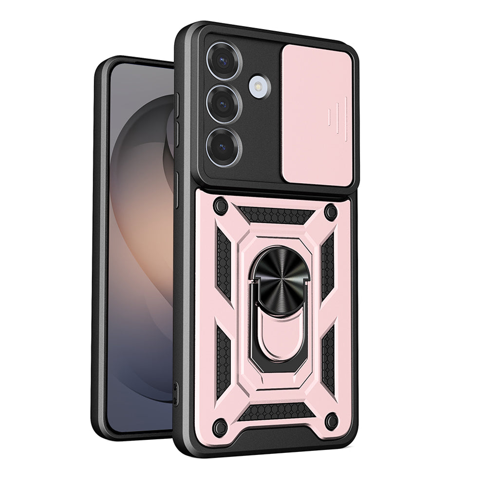 Hoes voor Samsung Galaxy S26, Techsuit, CamShield, Rosé Goud