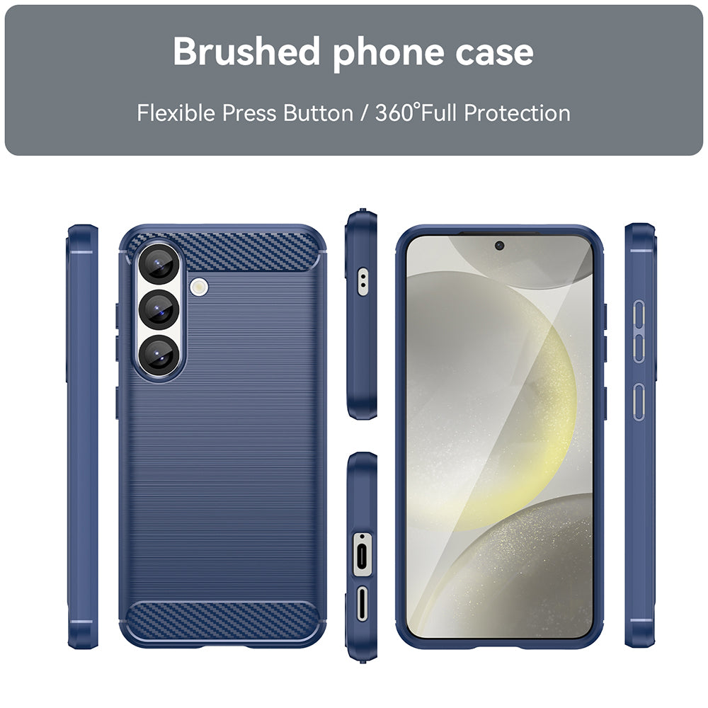 Hoes voor Samsung Galaxy S26 S942, Techsuit, Carbon, Blauw