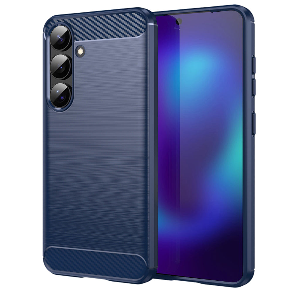 Hoes voor Samsung Galaxy S26 S942, Techsuit, Carbon, Blauw