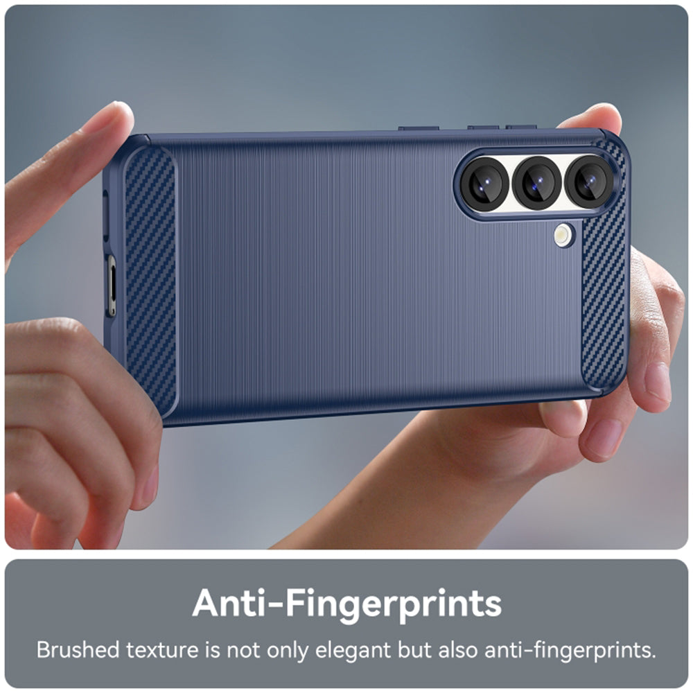 Hoes voor Samsung Galaxy S26 S942, Techsuit, Carbon, Blauw