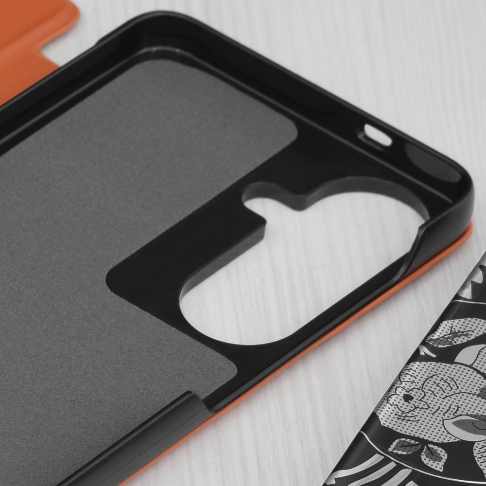 Hoes voor Samsung Galaxy S26 S942, Techsuit, eFold, Oranje