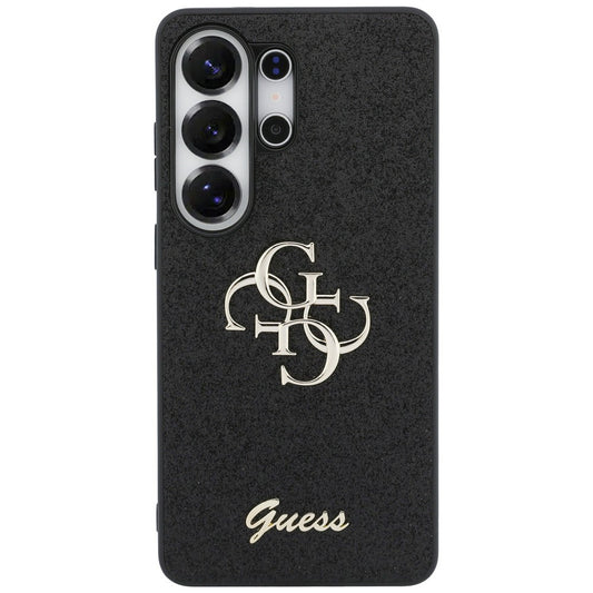 Hoes voor Samsung Galaxy S26 Ultra S948, Guess, Fixed Glitter Big 4G Metal Frame, Zwart