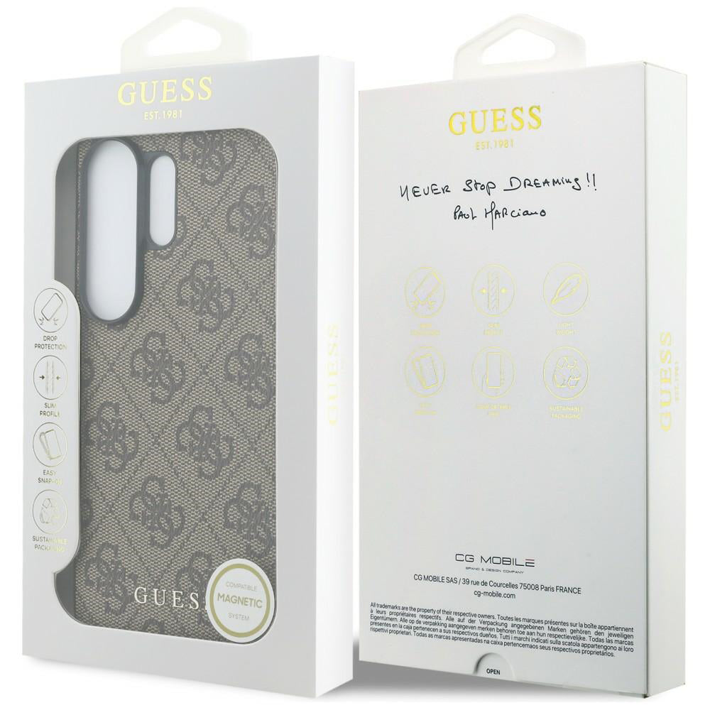Hoes voor Samsung Galaxy S26 Ultra S948, Guess, 4G Classic Logo Charm, Bruin