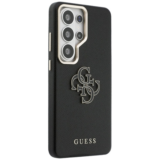 Hoes voor Samsung Galaxy S26 Ultra S948, Guess, 4G Grained Big and Classic Logo, Zwart