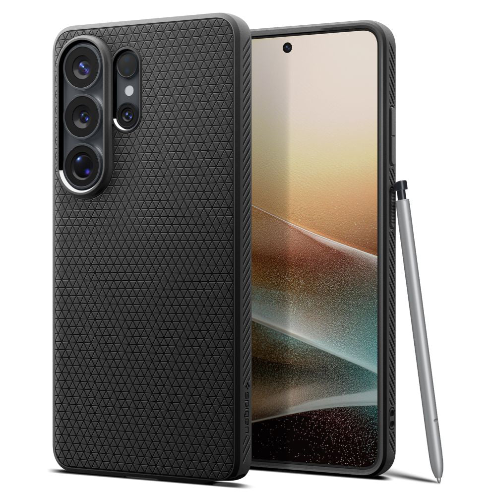 Hoes voor Samsung Galaxy S26 Ultra S948, Spigen, Liquid Air, Matzwart ACS10670