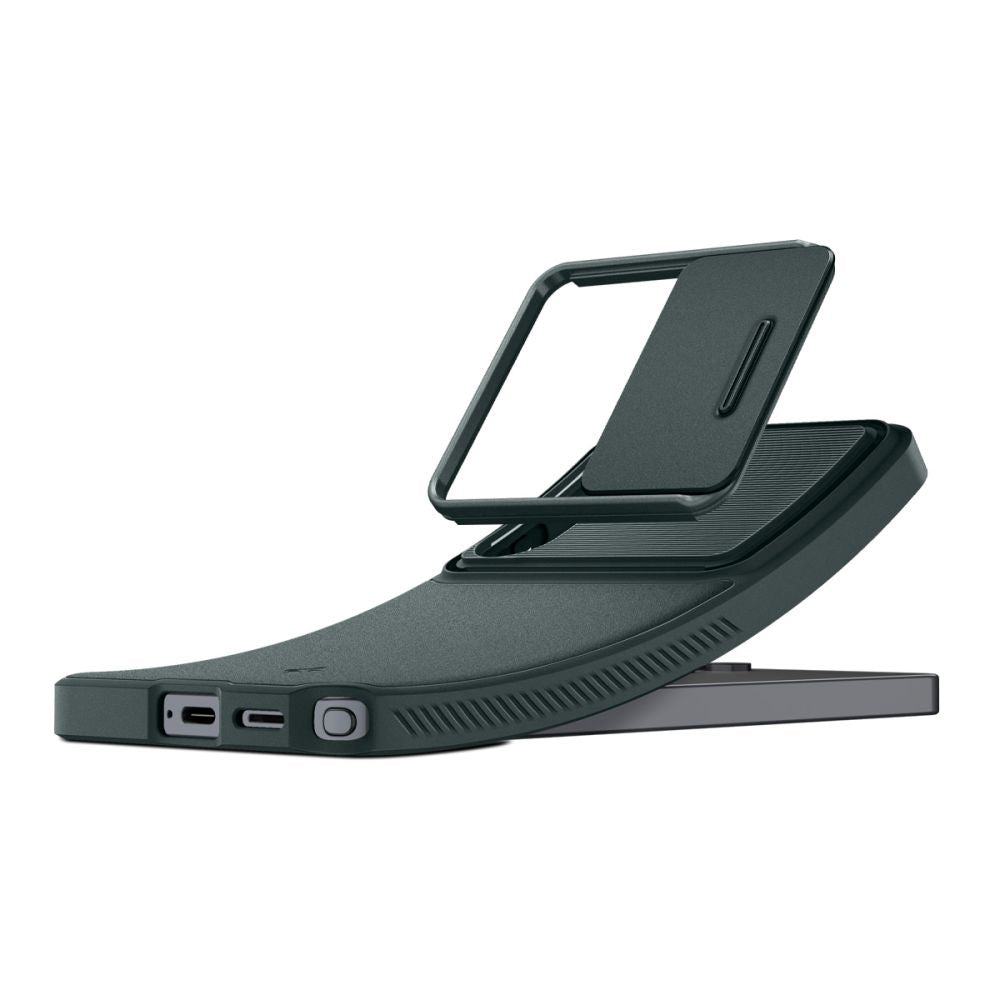 Hoesje voor Samsung Galaxy S26 Ultra S948, Spigen, Optik Armor, Groen ACS10688