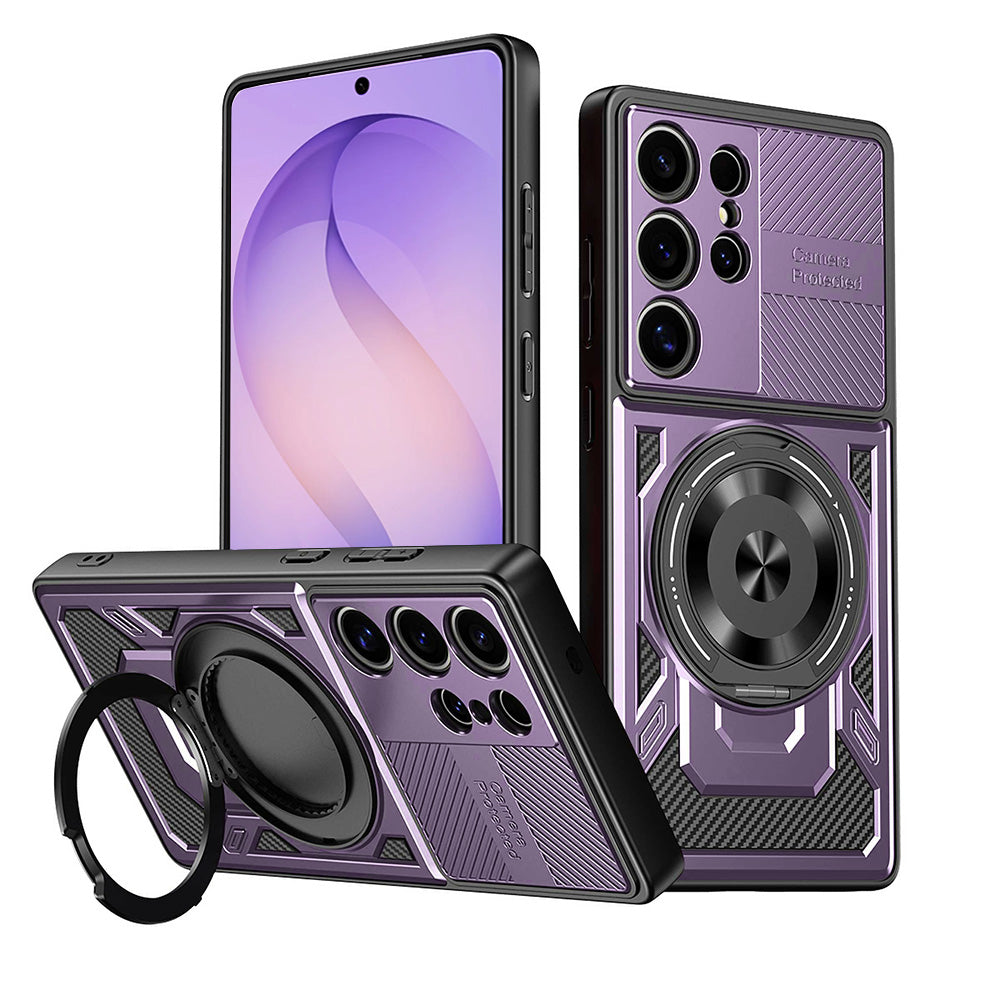 Hoes voor Samsung Galaxy S26 Ultra S948, Techsuit, RuggedCam, Paars