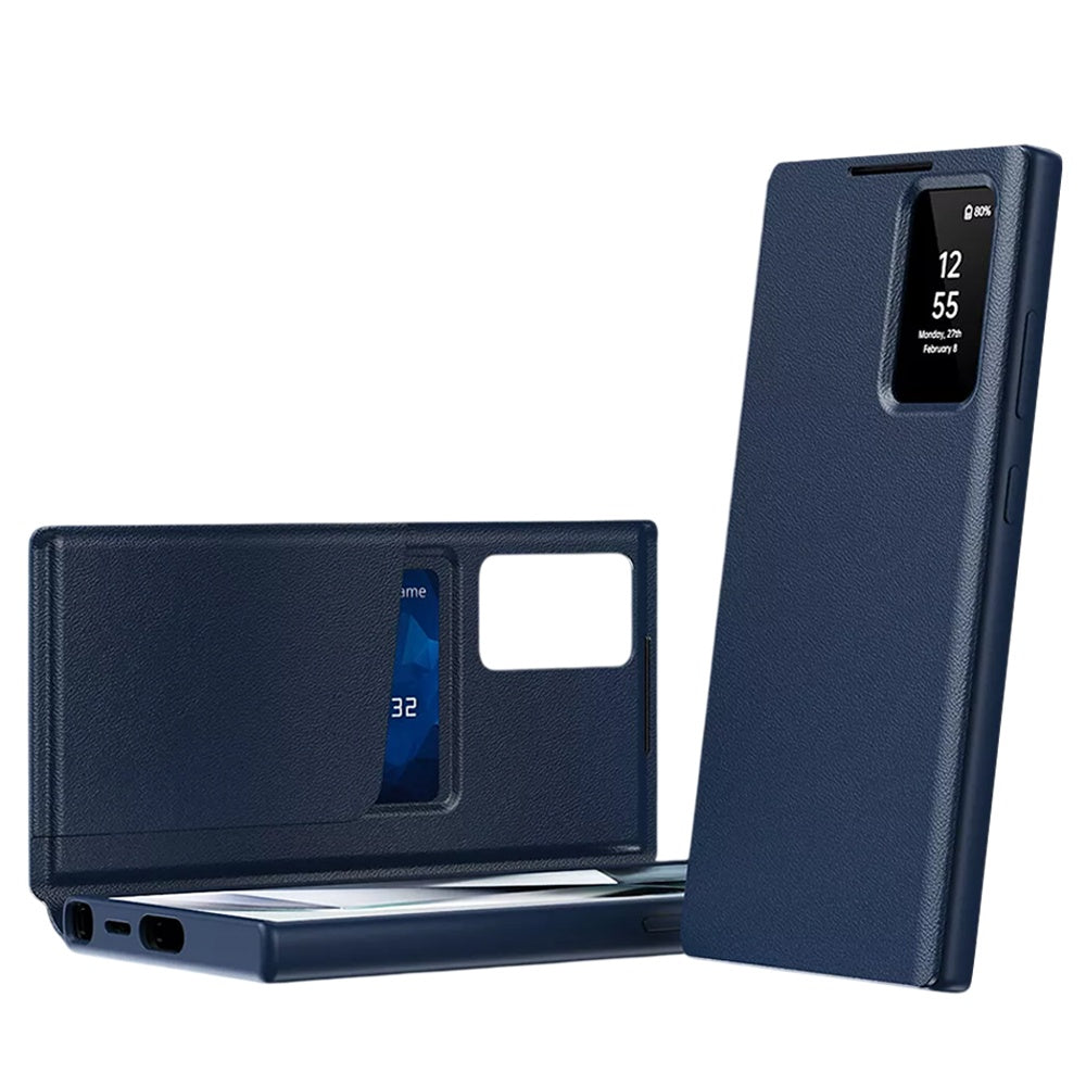 Hoes voor Samsung Galaxy S26 Ultra S948, Techsuit, SmartView, Blauw