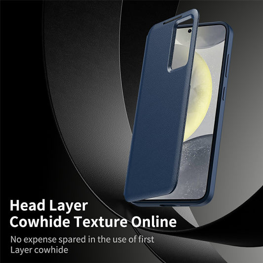 Hoes voor Samsung Galaxy S26 Ultra, Techsuit, SmartView, Blauw