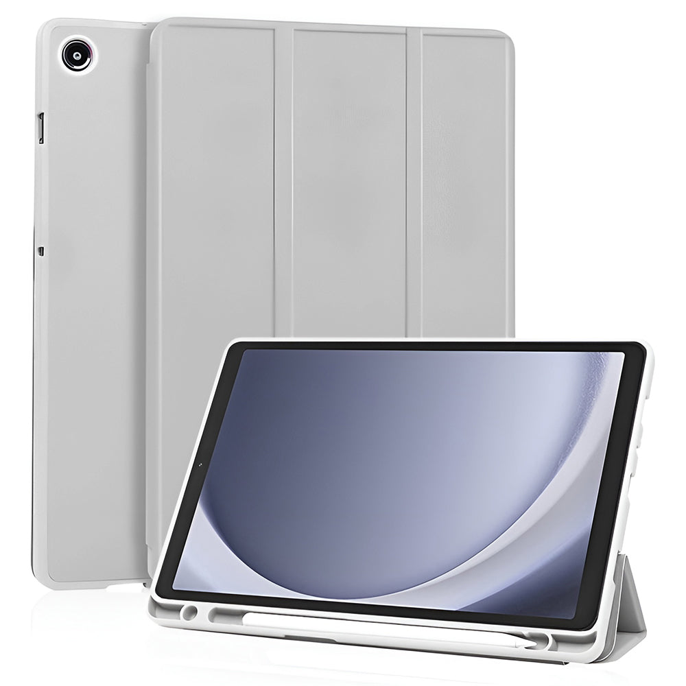 Hoes voor Samsung Galaxy Tab A11 / Tab A9, Techsuit, Flex Trifold Nieuw Model, Gri