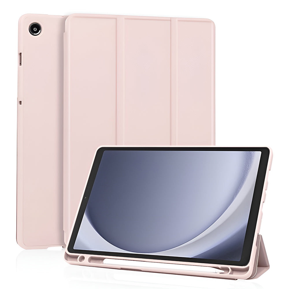Hoes voor Samsung Galaxy Tab A11 / Tab A9, Techsuit, Flex Trifold Nieuw Model, Roze