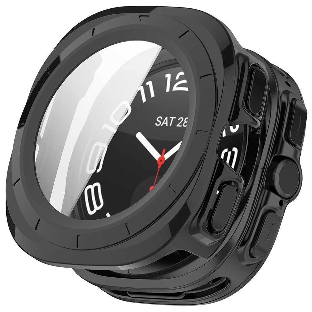 Hoes voor Samsung Galaxy Watch Ultra2, Techsuit, Defense360 Pro, Zwart