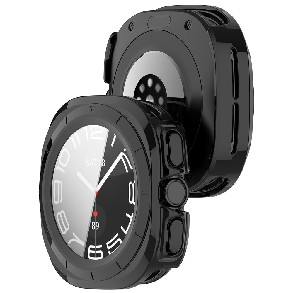 Hoes voor Samsung Galaxy Watch Ultra2, Techsuit, Defense360 Pro, Zwart