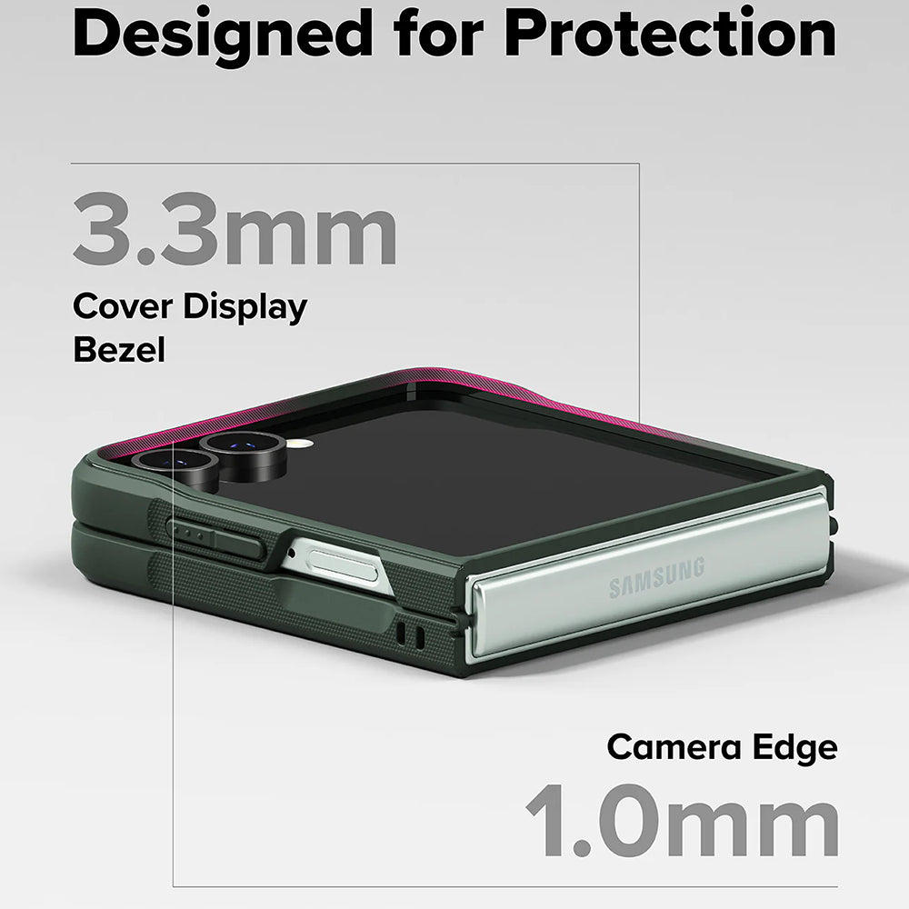 Hoes voor Samsung Galaxy Z Flip7 F766, Ringke, Onyx, Donkergroen
