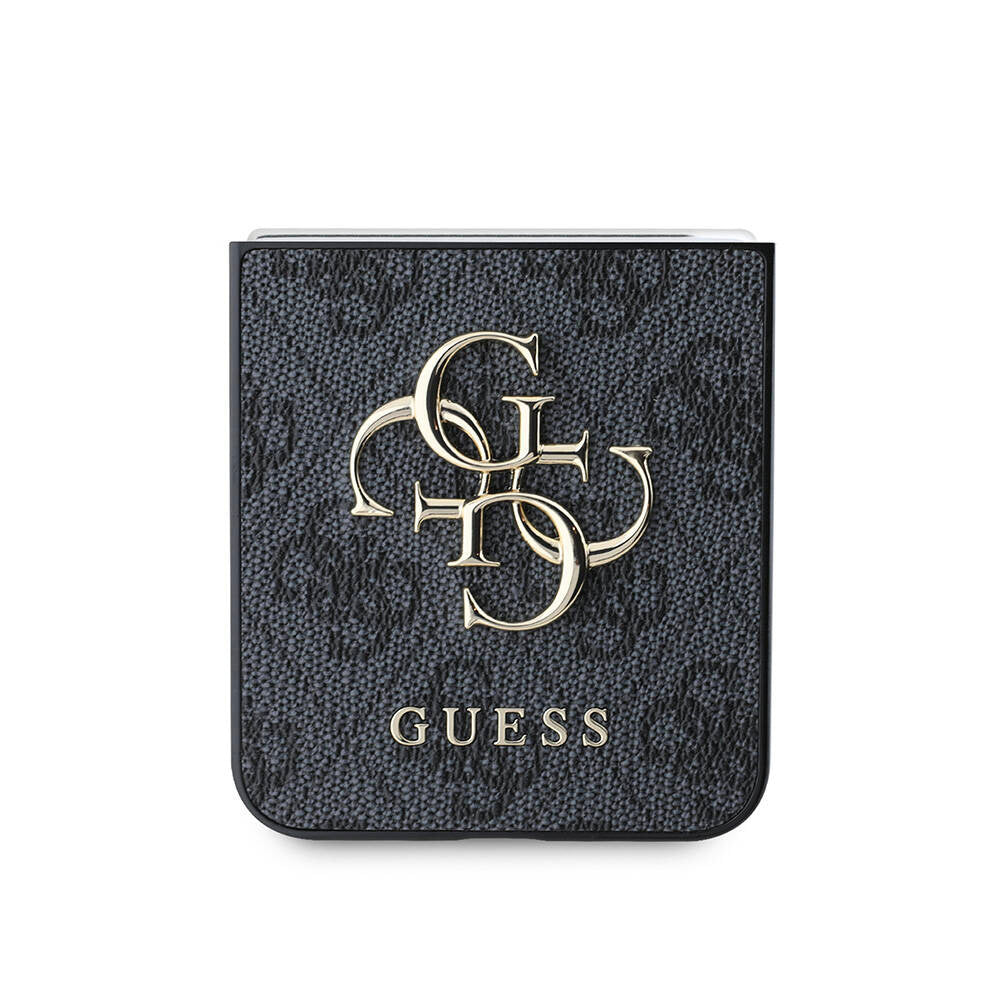 Hoes voor Samsung Galaxy Z Flip7 FE F761 / Z Flip6 F741, Guess, 4G Metal Logo, Zwart