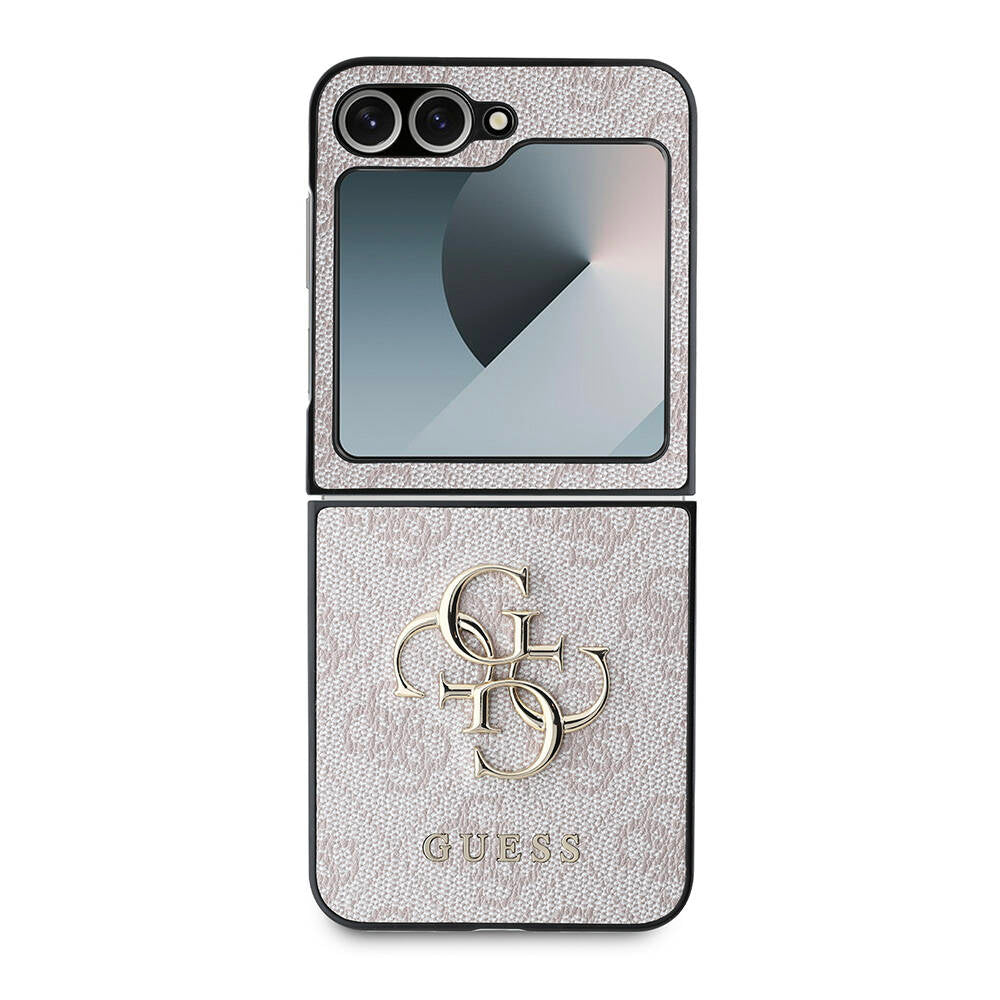 Hoes voor Samsung Galaxy Z Flip7 FE F761 / Z Flip6 F741, Guess, 4G Metal Logo, Zwart