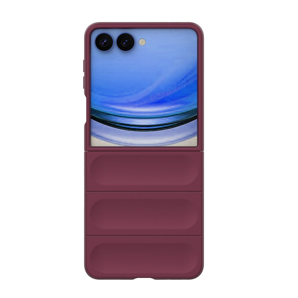 Hoes voor Samsung Galaxy Z Flip8 F776, Techsuit, Magic Shield, Wijnrood