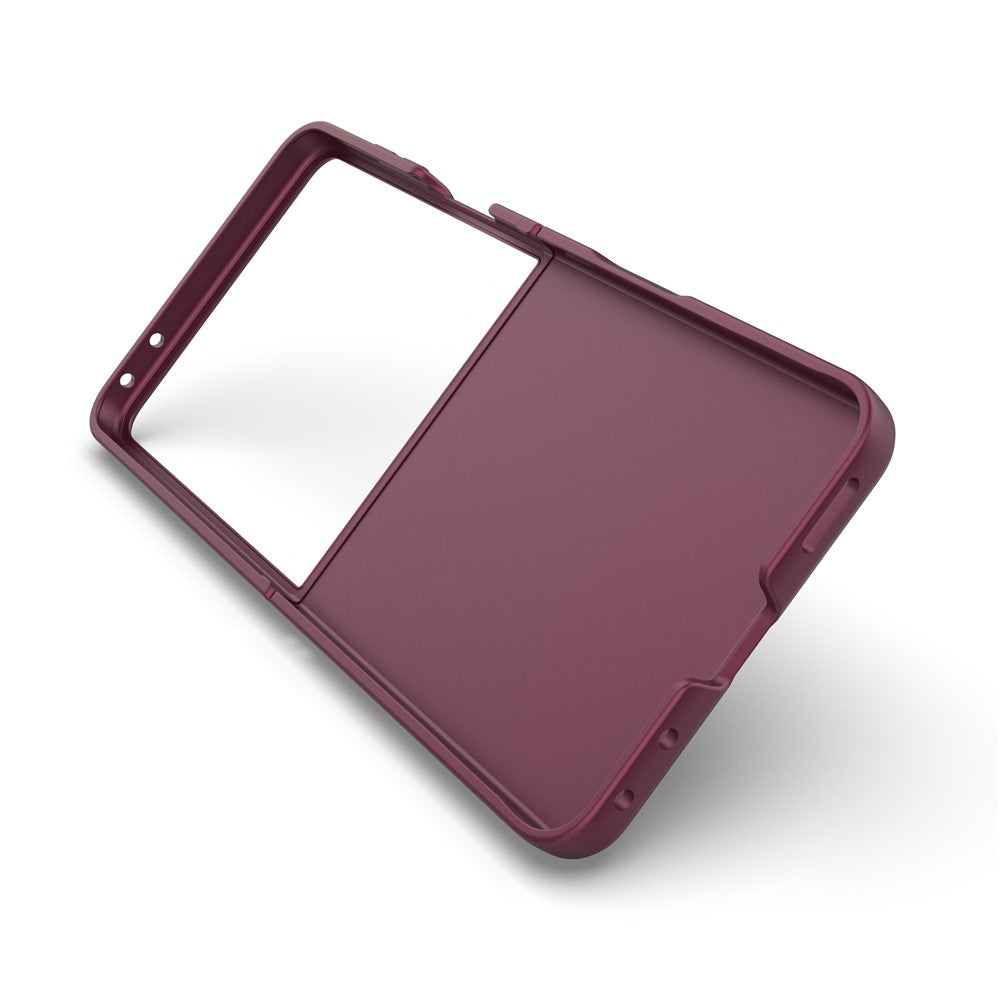Hoes voor Samsung Galaxy Z Flip8 F776, Techsuit, Magic Shield, Wijnrood