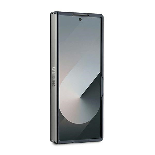 Hoes voor Samsung Galaxy Z Fold6 F956, Karl Lagerfeld, Saffiano Monogram Karl's Head Metal, Zwart