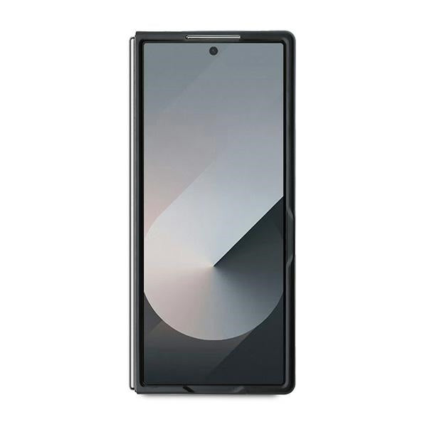 Hoes voor Samsung Galaxy Z Fold6 F956, Karl Lagerfeld, Saffiano Monogram Karl's Head Metal, Zwart