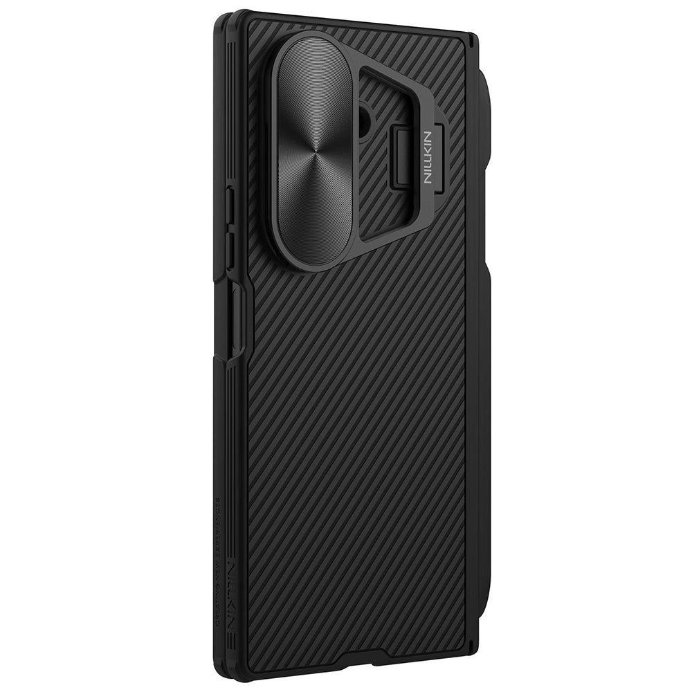 Hoes voor Samsung Galaxy Z Fold7 F966, Nillkin, CamShield Prop met metalen lenskap en S-Pen houder, zwart