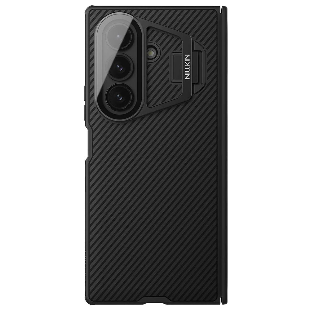 Hoes voor Samsung Galaxy Z Fold7 F966, Nillkin, CamShield Prop met Transparante Lenskap, Zwart