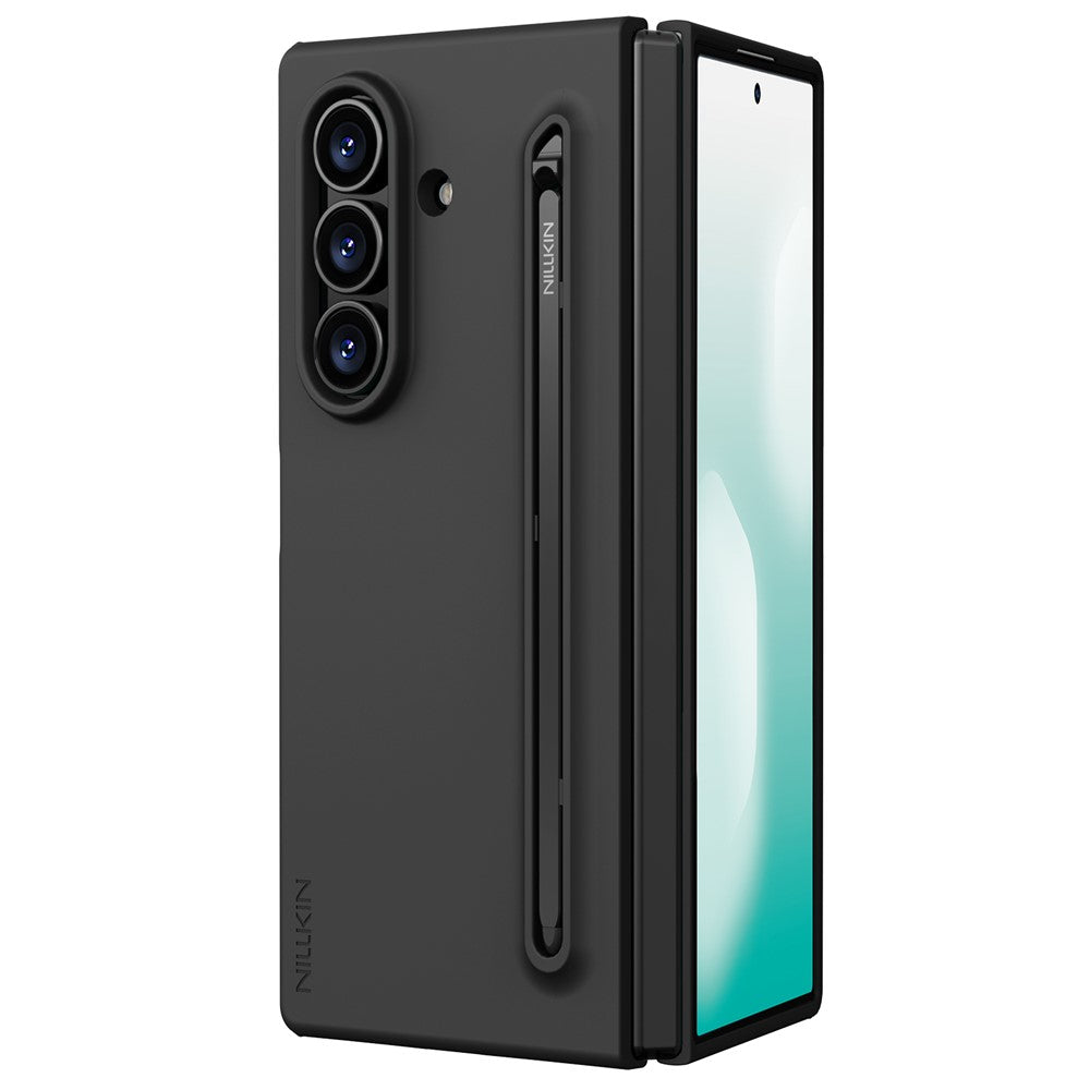 Hoes voor Samsung Galaxy Z Fold7 F966, Nillkin, Flex Pure met S-Pen houder, Zwart