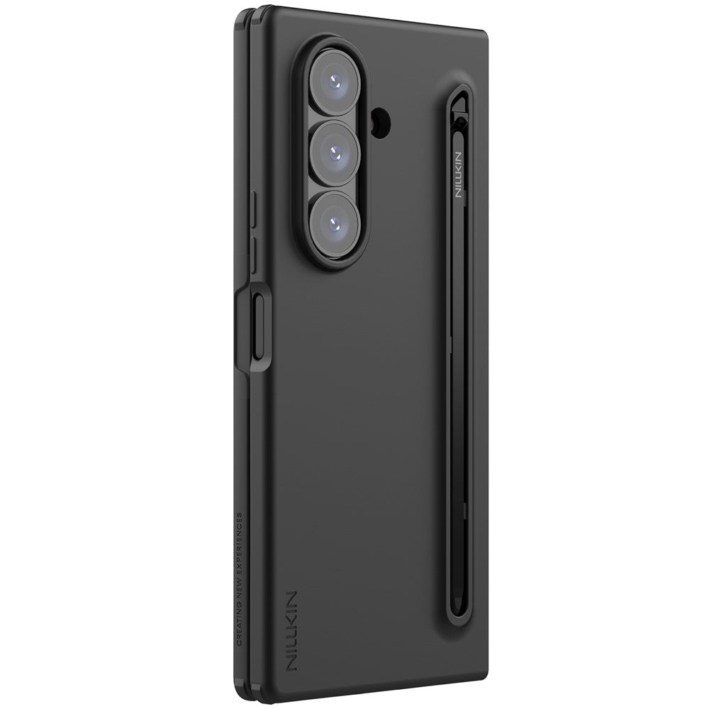 Hoes voor Samsung Galaxy Z Fold7 F966, Nillkin, Flex Pure met S-Pen houder, Zwart