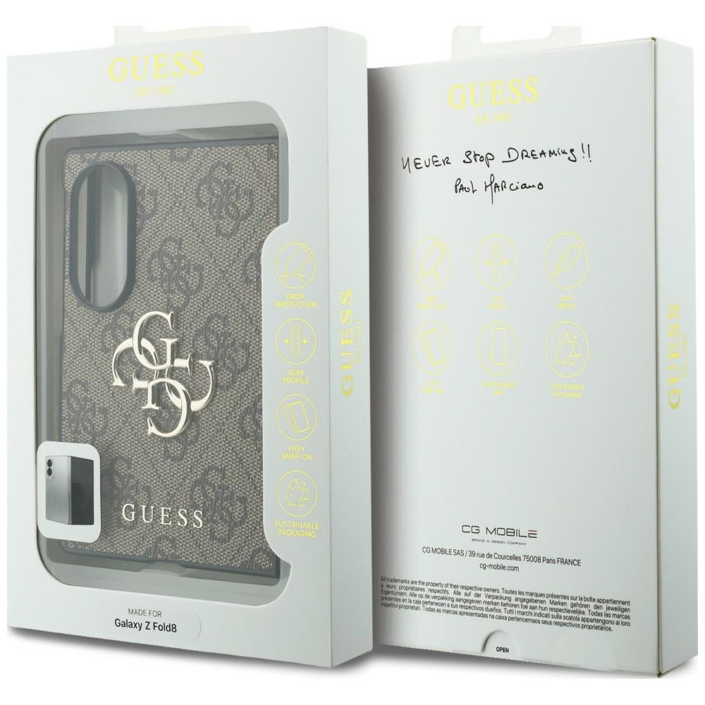 Hoes voor Samsung Galaxy Z Fold8 F971, Guess, 4G Big Logo, Bruin
