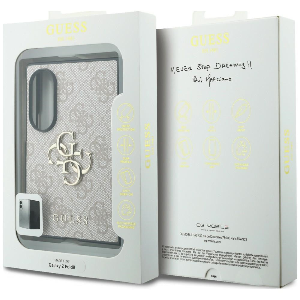 Hoes voor Samsung Galaxy Z Fold8 F971, Guess, 4G Big Logo, Roze