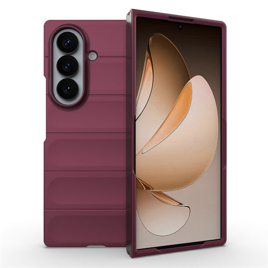 Hoes voor Samsung Galaxy Z Fold8 Ultra F971, Techsuit, Magic Shield, Wijnrood
